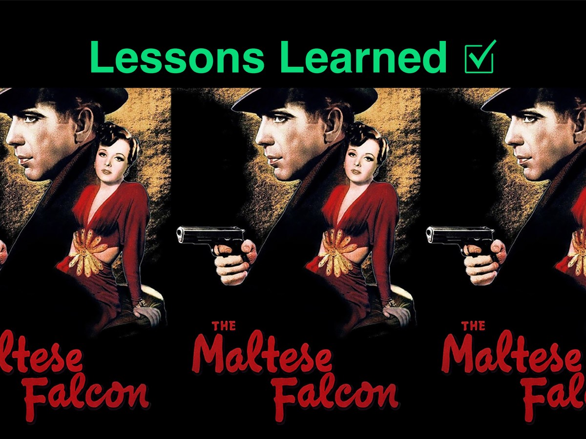3 Lessons Learned from Reading THE MALTESE FALCON&nbsp;Screenplay